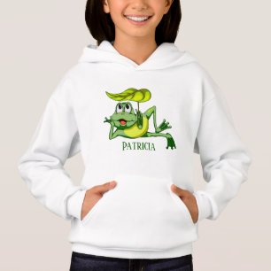 adoradores de ranas lindas añaden nombre a Hoodie