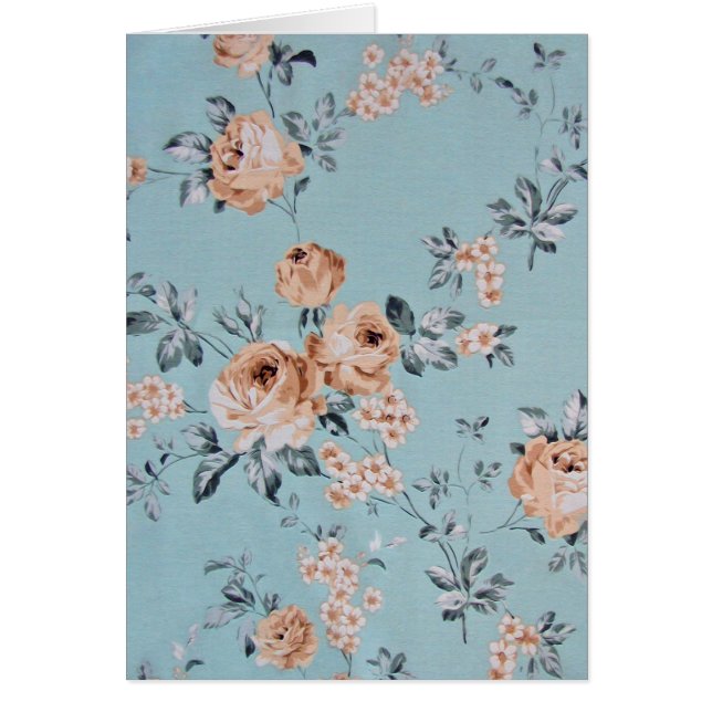 Adorando flores - Tarjeta (Frente)