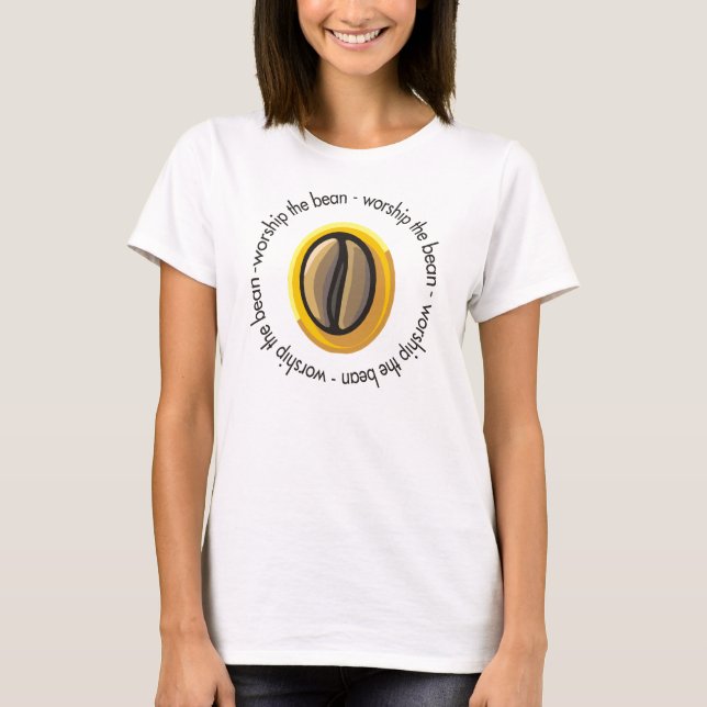 Adore la camiseta del café de la haba (Anverso)