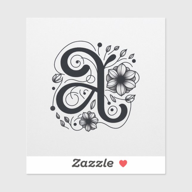 Adornaciones Alphabet Personalizado Pegatina de le (Hoja)