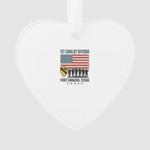 Adorno 1ª División de Caballería Fort Hood Camiseta Milit
