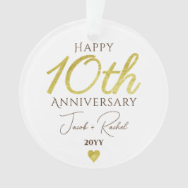 Adorno 10th Anniversary Faux Gold Custom Wedding