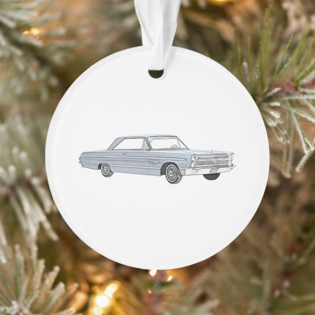 Adorno 1965 Plymouth Blue Mopar American Family Car (Árbol)