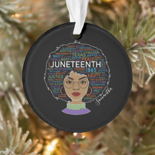 Adorno 19 de junio   Mujer negra   Derechos de los negros