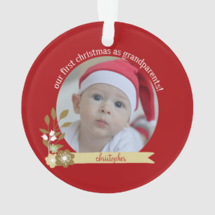 Adorno 1.ᵉʳ Navidades como personalizado de abuelos