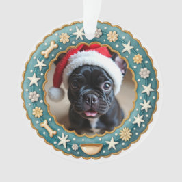 Adorno 1er Navidad 2-lados Magia Paw-liday