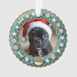 Adorno 1er Navidad 2-lados Magia Paw-liday