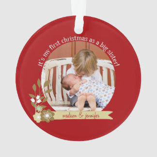 Adorno 1er Navidad como hermana mayor personalizada