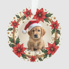 Adorno 1er Navidad Santa Paws Forever de 2 lados