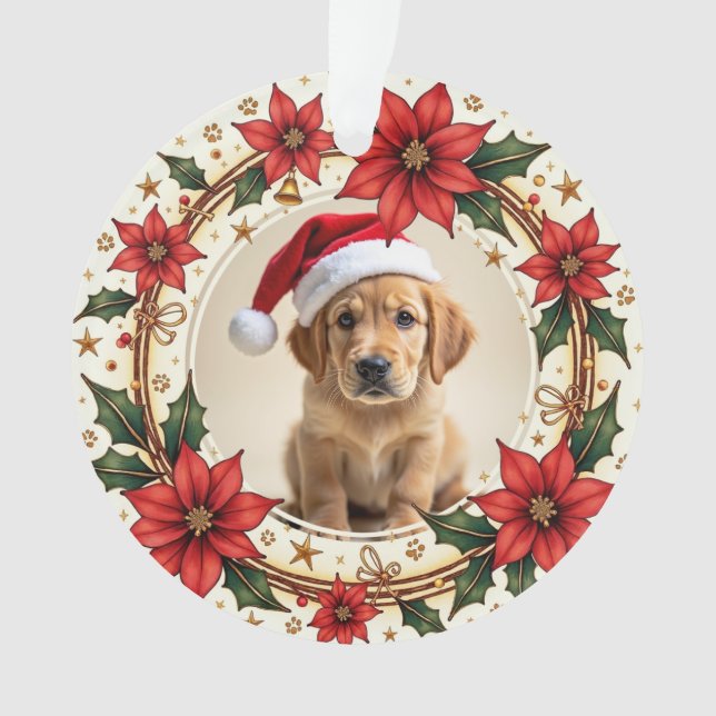 Adorno 1st Christmas 2-sided Santa Paws Forever (Anverso)
