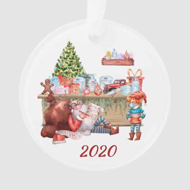 Adorno 2020 El divertido taller de Santa Claus (Anverso)
