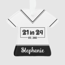 21º cumpleaños 21 personalizado en 24 Est 2003 Cum