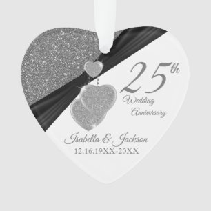 Adorno 25° Aniversario Boda Keepsake Design