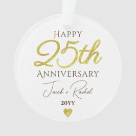 Adorno 25th Anniversary Faux Gold Custom Wedding