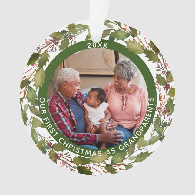 Adorno 2-Foto: Nuestros primeros Navidades mientras los a (Anverso)