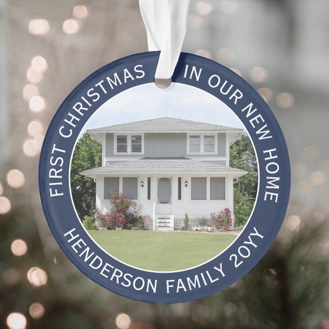 Adorno 2 fotos de la casa primera Navidad nueva marina y  (Subido por el creador)