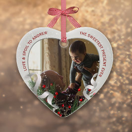 Adorno 2 fotos Nuevo Recién nacido Abuelo Foto Marco Plat