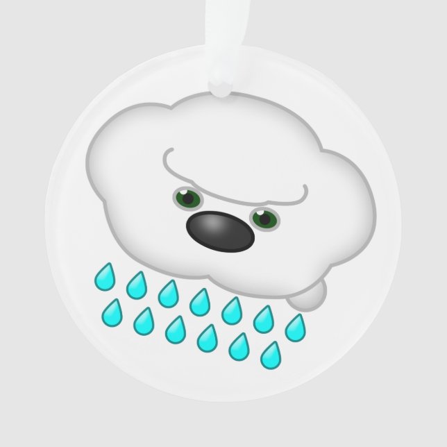 Adorno 2 Nubes de Perro Lluvias - Reversible (Anverso)