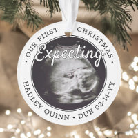 2 Padres con ultrasonido de bebe fotográfico esper