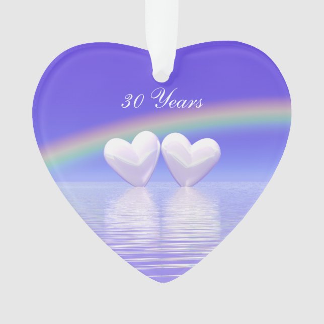 Adorno 30° Aniversario de Pearl Hearts (Anverso)