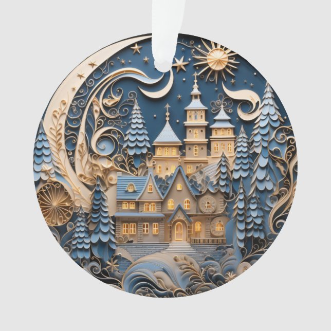 Adorno 3.ª aldea de Navidades (Anverso)