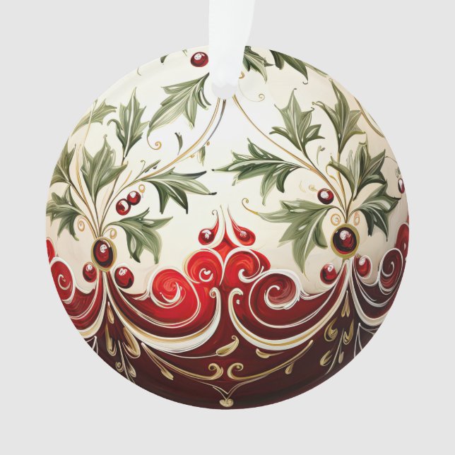 Adorno 3.ª flor Navidad (Anverso)