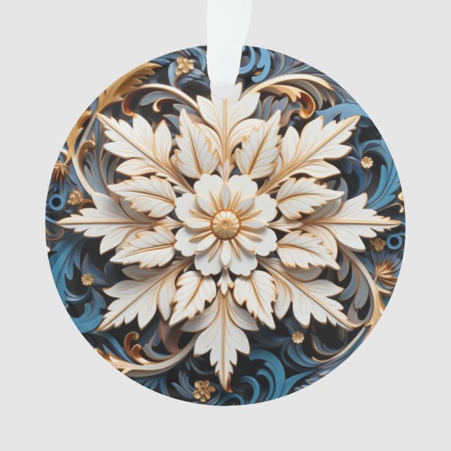 Adorno 3.ª flor Navidad (Anverso)