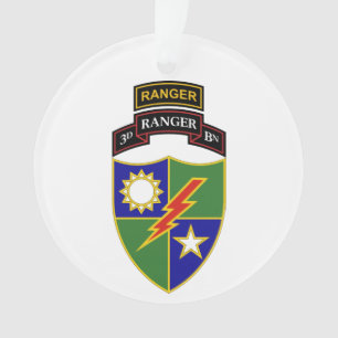 Adorno 3er Batallón - 75º Ranger con símbolo de tabula