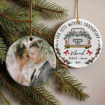 Adorno 50.º Aniversario Boda Keepsake Design<br><div class="desc">50.º aniversario de Boda Ornamento de diseño Keepsake</div>