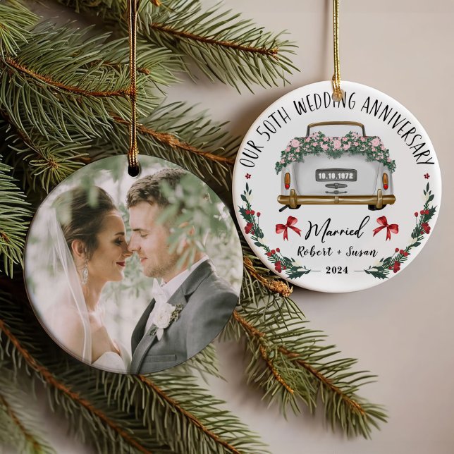 Adorno 50.º Aniversario Boda Keepsake Design (Subido por el creador)