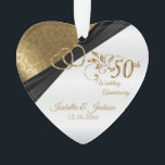 Adorno 50.º Aniversario Boda Keepsake Design<br><div class="desc">⭐ ⭐ ⭐ ⭐ 5 Estrellas ⭐ Reseña de 5 Estrellas ⭐ Burn 50 Aniversario Boda Ornamento de diseño Keepsake. También se puede hacer para un cumpleaños o cualquier otra ocasión 50... sólo cambiando la redacción. 📌 Si necesita más personalización, haga clic en el botón "Haga clic para más Personalizares"...</div>