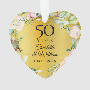 Adorno 50.º Aniversario de la Feria Floral de Oro Ornamen