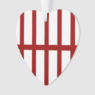 Adorno 5 Líneas rojas bifurcadas