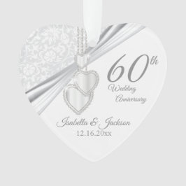 Adorno 60.º Aniversario Boda Keepsake Design