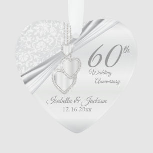 Adorno 60.º Aniversario Boda Keepsake Design