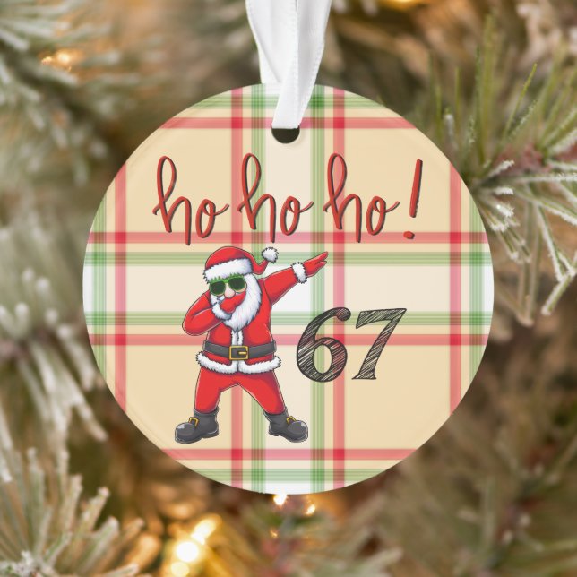 Adorno 67 Dabbing Santa Christmas Ornament  (Árbol)