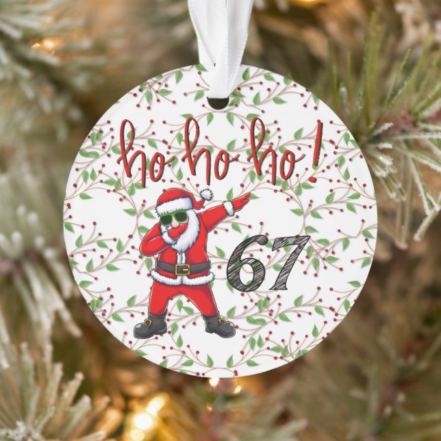 Adorno 67 Dabbing Santa Christmas Ornament  (Árbol)