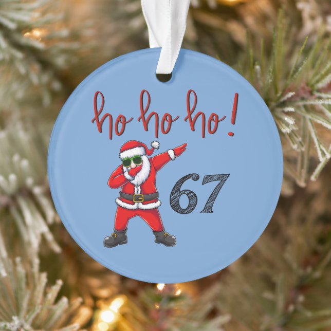 Adorno 67 Dabbing Santa Christmas Ornament  (Árbol)