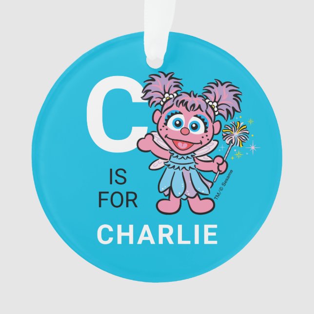 Adorno Abby Cadabby | Nombre personalizado con foto (Anverso)