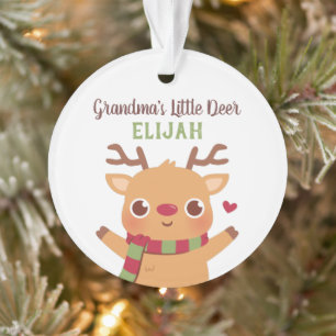 Adorno Abuela Ciervo Pequeño, Navidad Personalizada