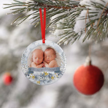 Abuela Primera Navidad Blue Gold Flour Photo