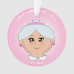 Adorno Abuela Reina Dulce sobre Rosa
