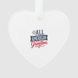 Adorno Abuela totalmente americana diseño de fuegos artif