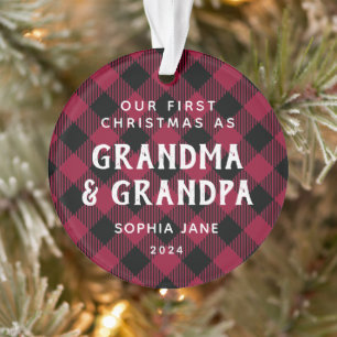 Adorno Abuelitos Primera foto de Navidad rusa
