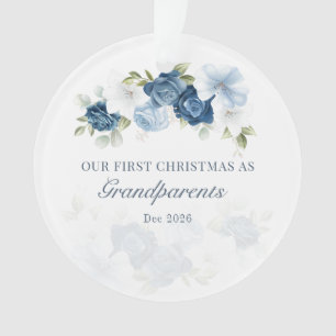 Adorno Abuelos Eucalipto Floral 1er Navidad