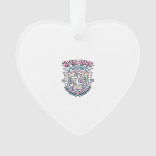 Adorno Academia Cuerno Real Unicornio Tipografía Negrita