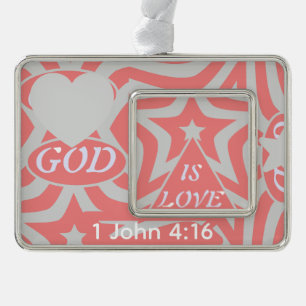Adorno Achempong Dios es el amor Estrella Pastel Rosa