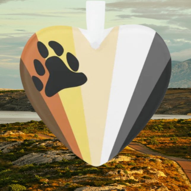 Adorno Acrílico Bear Pride Heart (Subido por el creador)