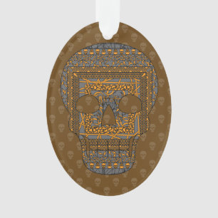 Adorno Acrílico de Calavera de Halloween