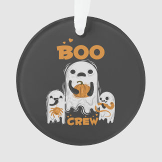 Adorno Acrílico de Halloween Fantasma Boo Crew